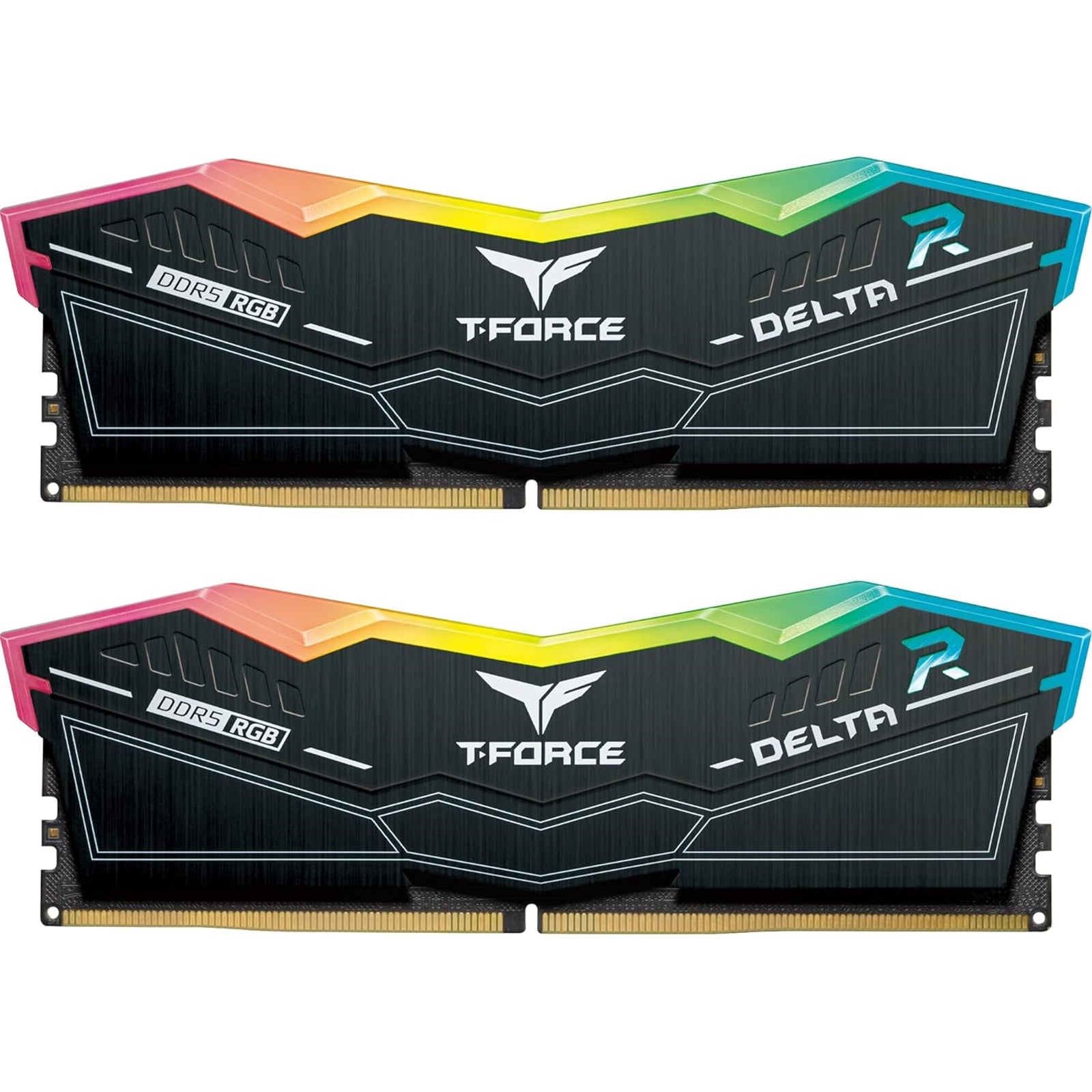 TEAMGROUP T-Force RGB FF3D564G6000HC38ADC01 64GB (2x32GB) System Memory, 6000MHz, DDR5 Kit, Black TEAMGROUP T-Force RGB FF3D564G6000HC38ADC01 64GB (2x32GB) System Memory, 6000MHz, DDR5 Kit, Black